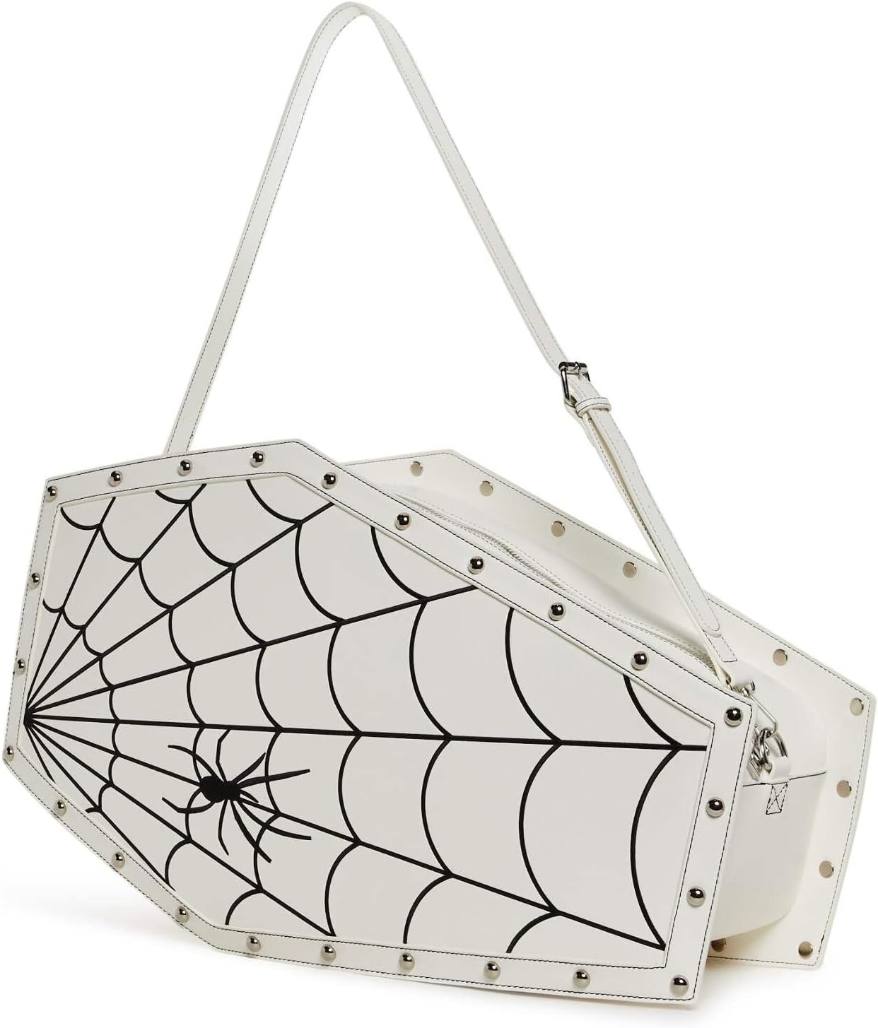 image:imageDolls Kill Dead Weight Coffin Weekender by Widow Coffin Shape Bag Made From Vegan Leather Perfect for Spooky Getaways by WidowWhite