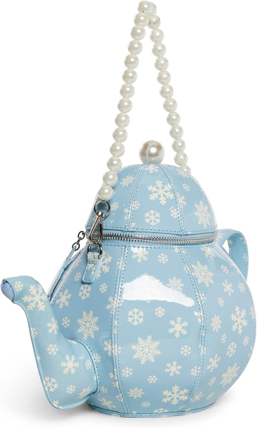 image:imageDolls Kill Tea Society Handbag by Sugar Thrillz Whimsical Tea Party Mini Purse with Pearl StrapBlue