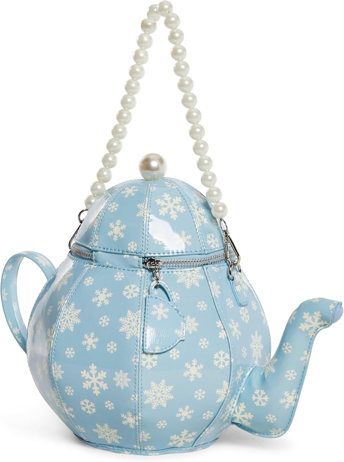 image:imageDolls Kill Tea Society Handbag by Sugar Thrillz Whimsical Tea Party Mini Purse with Pearl StrapBlue