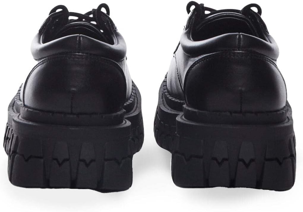 image:imageDolls Kill Teen Craft Oxford Shoes by Delias Vegan Leather LaceUp Chunky Platform ShoesBlack
