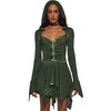 image:imageDolls Kill F is for Fairies Hooded Mini Dress by Current Mood  Fabric Dress with Hoodie for Fairycore FashionGreen