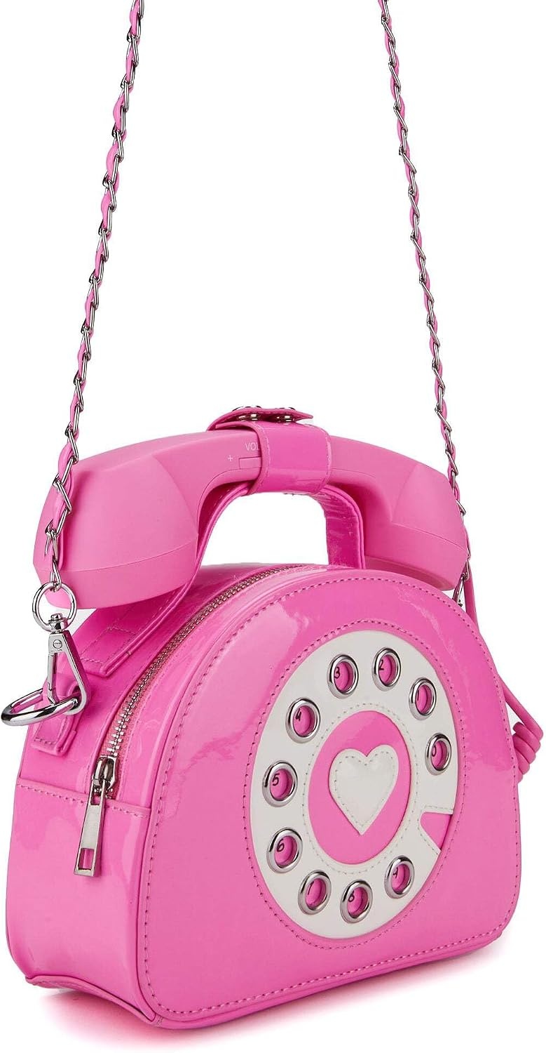 image:imageDolls Kill Hello Operator Crossbody Purse by Sugar Thrillz Retro Phone Purse with Vegan Leather amp Detachable Chain One Size