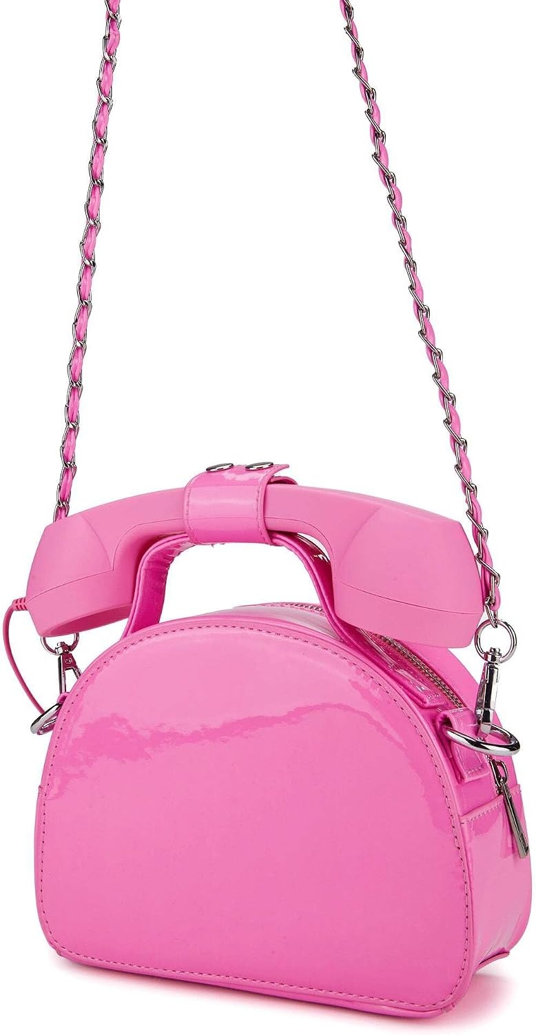 image:imageDolls Kill Hello Operator Crossbody Purse by Sugar Thrillz Retro Phone Purse with Vegan Leather amp Detachable Chain One Size