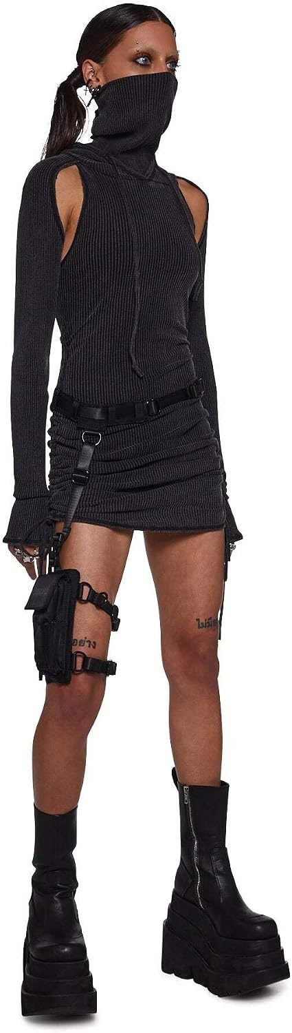 image:imageDolls Kill Snare Leg Garter Utility Belt Bag by DARKER WAVS Adjustable Straps QuickRelease Buckle amp Single Pocket One Size