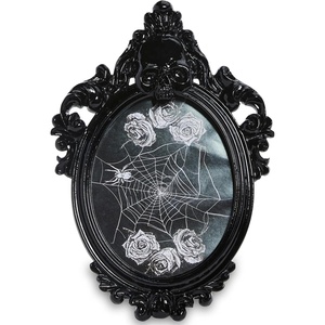 Dolls Kill Dark Remembrance Picture Frame by Dolls Home – Victorian Ornate Frame with Skull Design for Gothic Home Decor