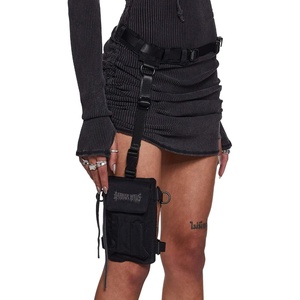 Dolls Kill Snare Leg Garter Utility Belt Bag by DARKER WAVS – Adjustable Straps, Quick-Release Buckle & Single Pocket – One Size