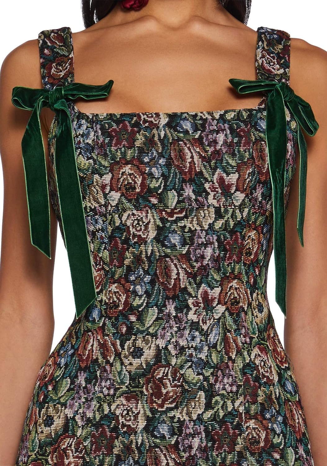 image:imageDolls Kill Pixie Stardust Mini Dress by Current Mood Taffeta Dress with Fit and Flare SilhouetteJacquard