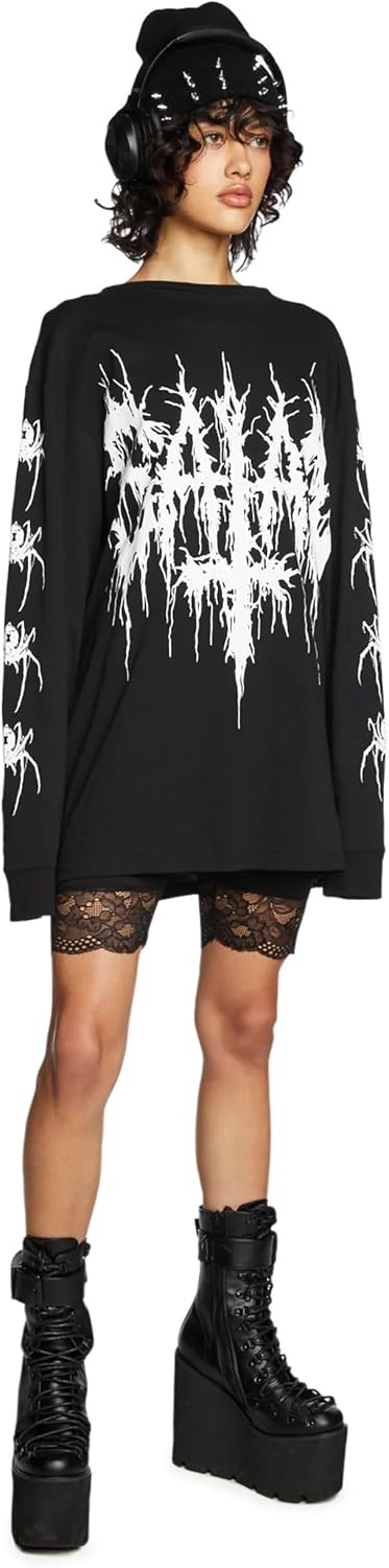 image:imageDolls Kill Rumor Romance Biker Shorts by Current Mood High Waist Bodycon Biker Shorts for Edgy and Feminine StyleBlack