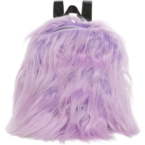 Dolls Kill Case Of The Grumpies Fuzzy Backpack by Current Mood – Cute Faux Fur Bag with Adjustable Straps – Lavender