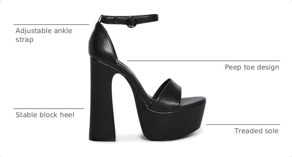 image:imageDolls Kill Holy Revelation Pure Platform Heels by Current Mood Vegan Leather Peep Toe Heels for Bold ConfidenceBlack