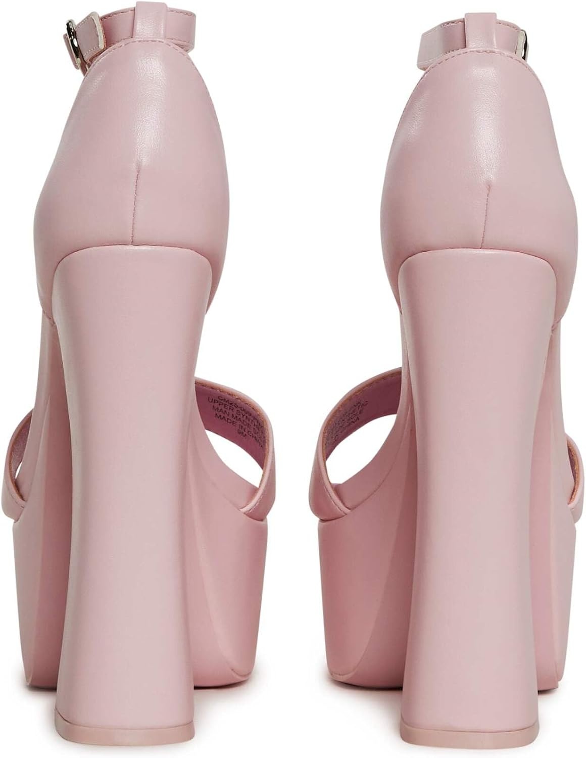 image:imageDolls Kill Holy Revelation Pure Platform Heels by Current Mood Vegan Leather Peep Toe Heels for Bold ConfidencePink