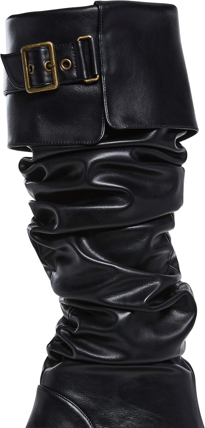 image:imageDolls Kill Ren Faire Plat Slouchy Boot by Trickz N TreatzBlack