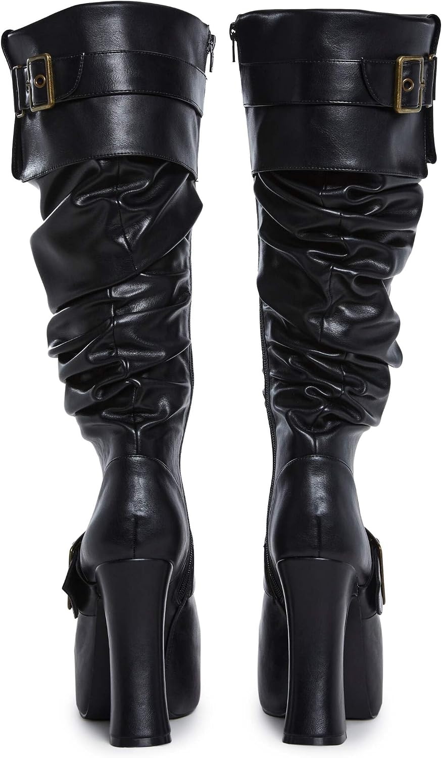image:imageDolls Kill Ren Faire Plat Slouchy Boot by Trickz N TreatzBlack