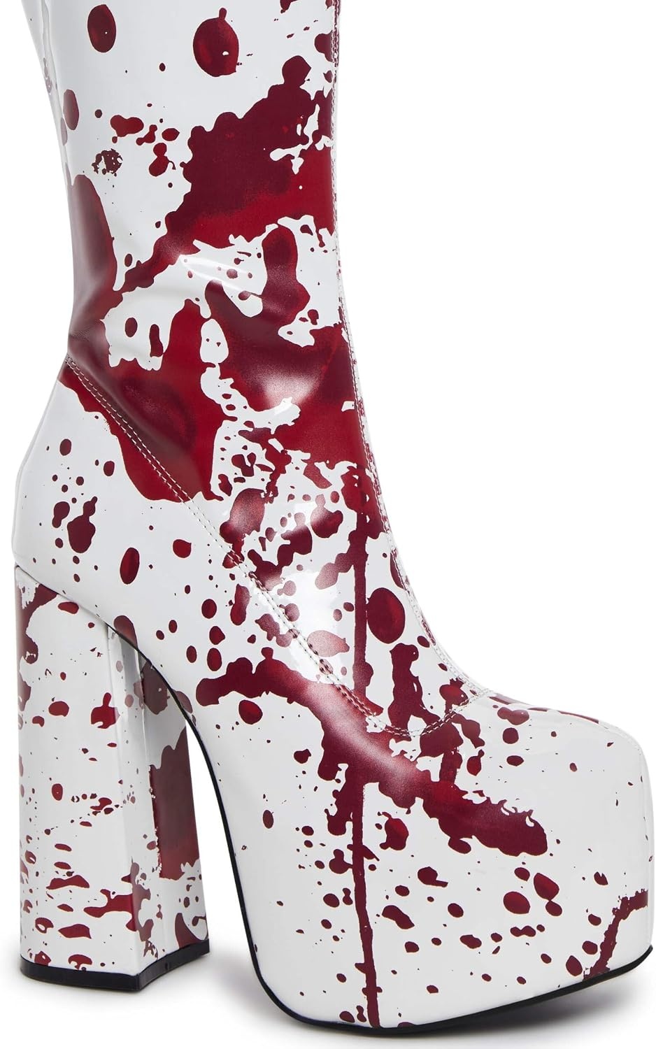 image:imageDolls Kill Scream Queen GoGo Boots by Trickz N Treatz Knee High Platform Costume BootsWhite