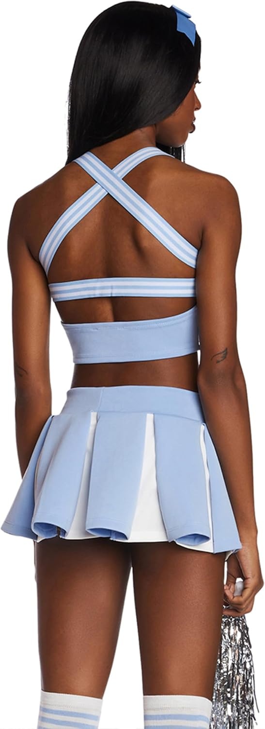 image:imageDolls Kill Angel Cheerleader Halloween Costume Heaven Outfit with Pom Poms by Trickz N Treatz