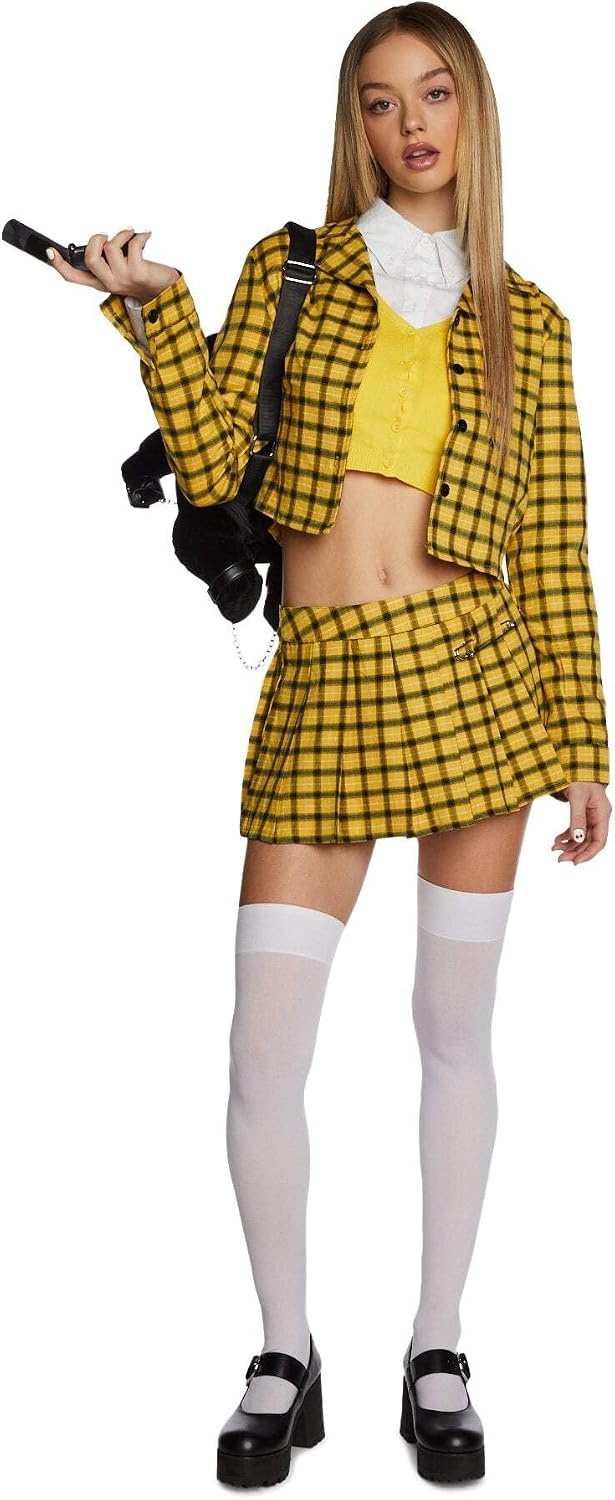 image:imageDolls Kill Clueless Inspired Costume Plus Size Cher Whatever Plaid Outfit by Trickz N Treatz