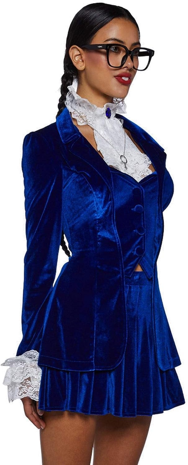 image:imageDolls Kill Groovy Baby Costume Set Velvet Dress amp Skirt Spy Outfit by Trickz N Treatz
