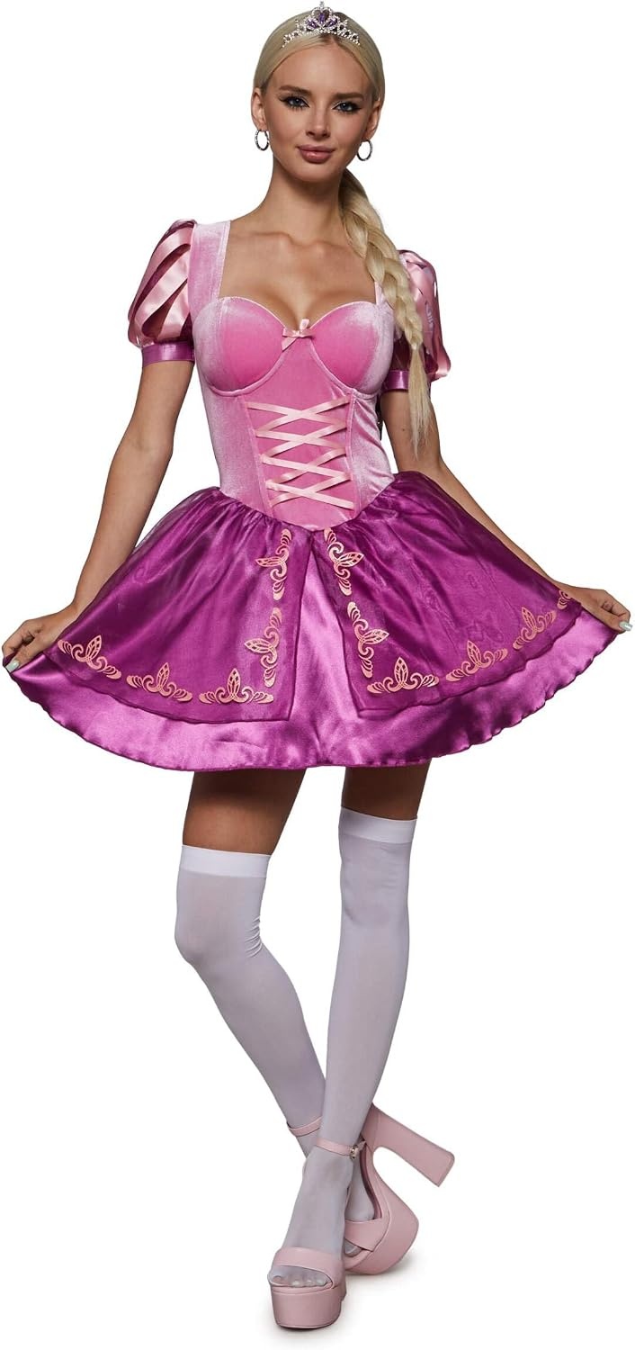 image:imageDolls Kill Long Hair Princess Costume Tower Trapped Princess Outfit by Trickz N Treatz
