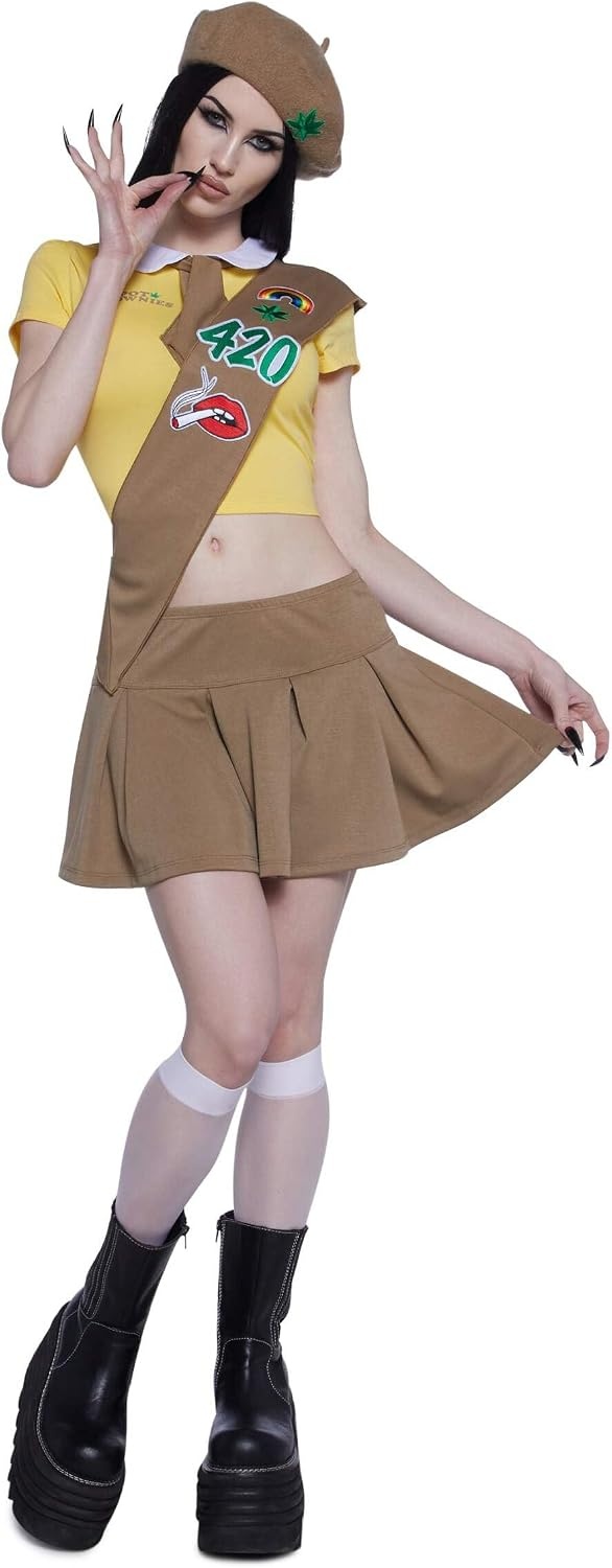 image:imageDolls Kill Mary Jane Pot Brownie Costume Stoner Scout Outfit by Trickz N Treatz