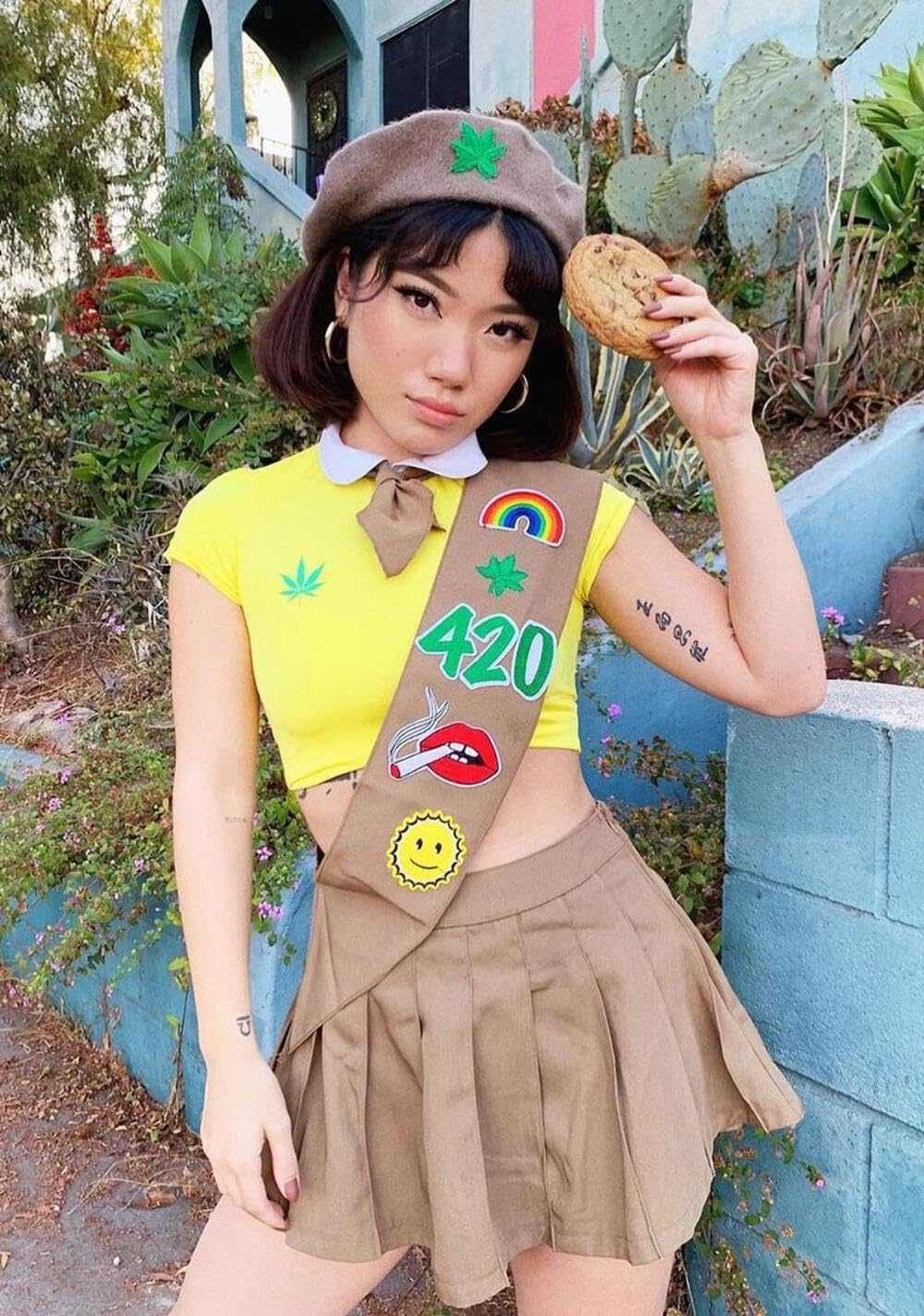 image:imageDolls Kill Mary Jane Pot Brownie Costume Stoner Scout Outfit by Trickz N Treatz