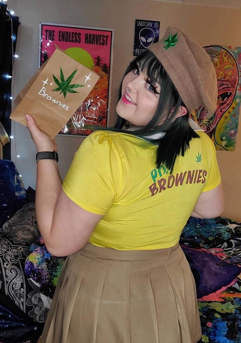 image:imageDolls Kill Mary Jane Pot Brownie Costume Stoner Scout Outfit by Trickz N Treatz
