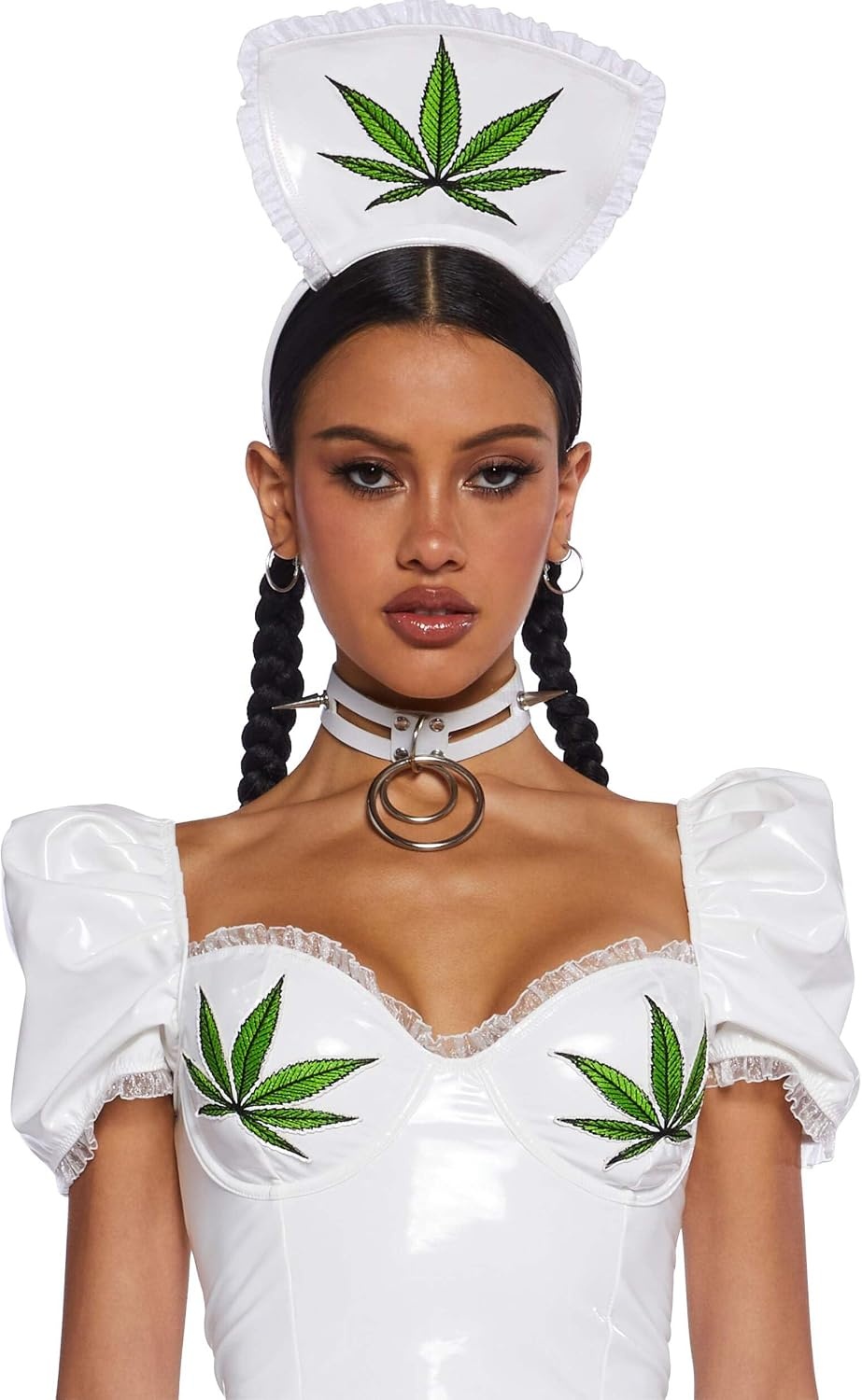 image:imageDolls Kill Nurse Mary Jane Costume Vinyl and Mesh Outfit by Trickz N Treatz