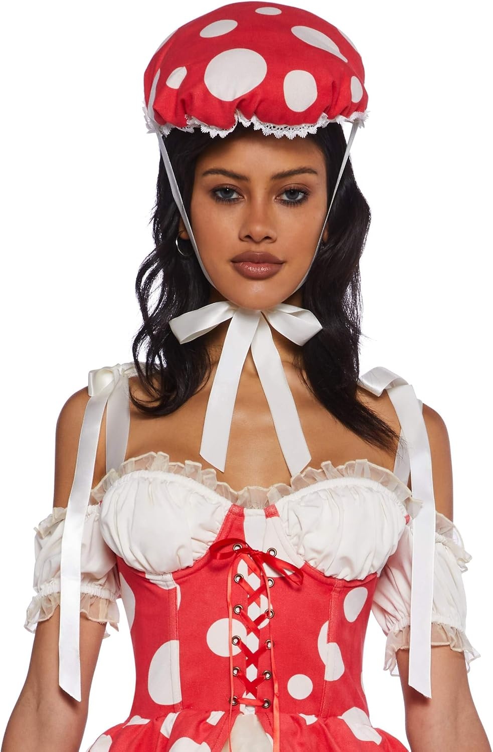 image:imageDolls Kill Princess Toad Costume for Women Mushroom Kingdom Mini Dress by Trickz N Treatz