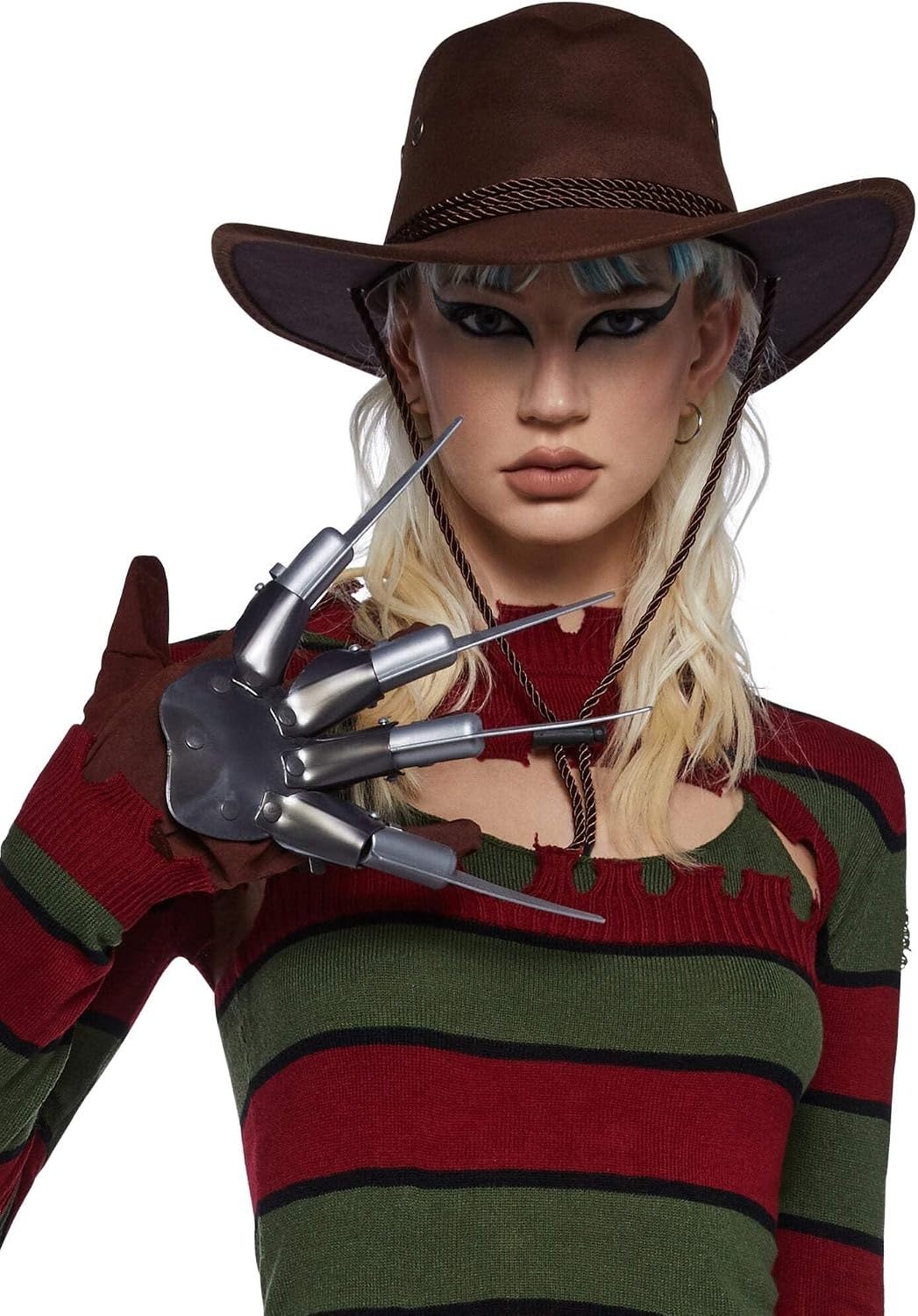 image:imageDolls Kill Striped Slasher Costume Scary Freddy Street Outfit by Trickz N Treatz