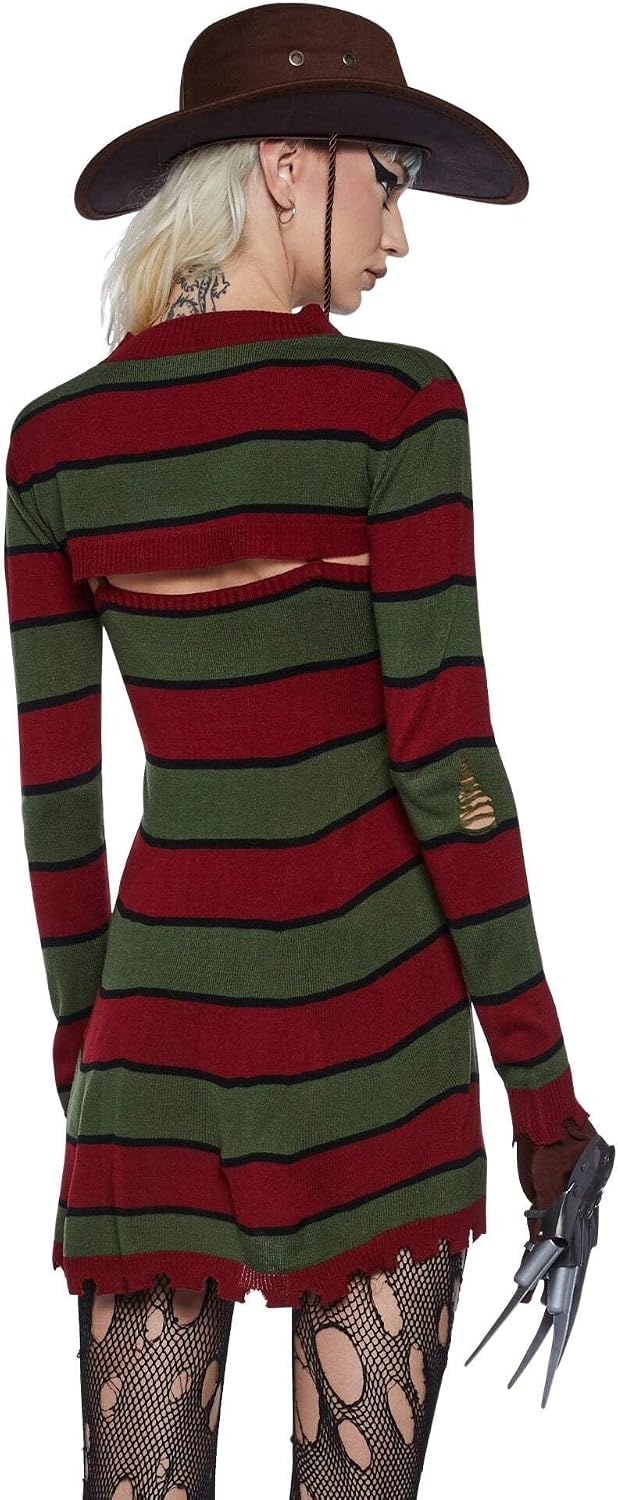 image:imageDolls Kill Striped Slasher Costume Scary Freddy Street Outfit by Trickz N Treatz