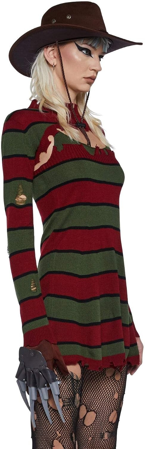 image:imageDolls Kill Striped Slasher Costume Scary Freddy Street Outfit by Trickz N Treatz