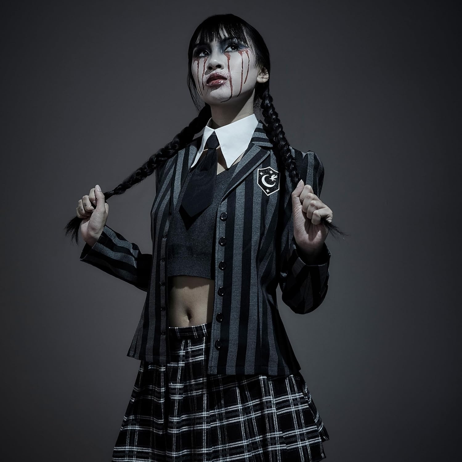 image:imageDolls Kill Wednesday A Costume Goth Inspired Blazer and Skirt by Trickz N Treatz