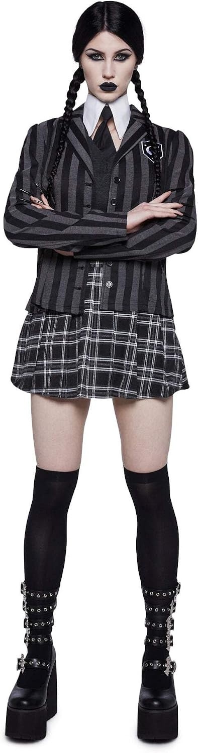 image:imageDolls Kill Wednesday A Costume Goth Inspired Blazer and Skirt by Trickz N Treatz