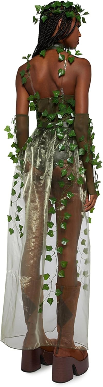 image:imageDolls Kill Wood Nymph Inspired Costume Green Ivy Poison Outfit by Trickz N Treatz
