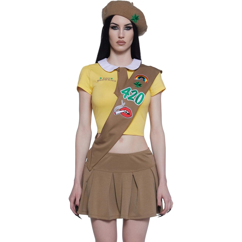 image:imageDolls Kill Mary Jane Pot Brownie Costume Stoner Scout Outfit by Trickz N Treatz