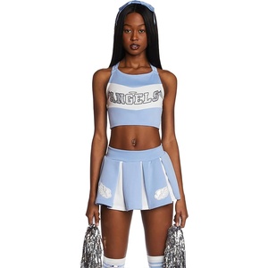 Dolls Kill Angel Cheerleader Halloween Costume – Heaven Outfit with Pom Poms by Trickz N’ Treatz