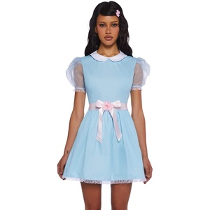 Dolls Kill Baby Doll Dress Outfit for Women- Scary Shining Twins Inspired Costume by Trickz N’ Treatz