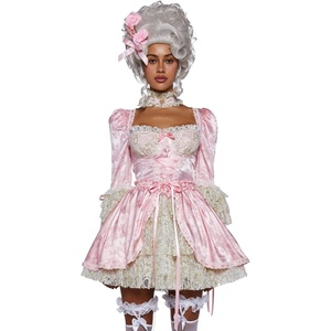 Dolls Kill Marie Antoinette Halloween Costume for Women – French Cake Queen Renaissance Trickz N’ Treatz(Pink)
