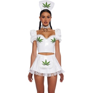 Dolls Kill Nurse Mary Jane Costume – Vinyl and Mesh Outfit by Trickz N’ Treatz