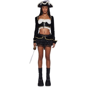 Dolls Kill Pirate Maiden Costume – Ren-Faire Crop Top Mini Skirt Outfit by Trickz N’ Treatz