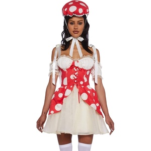 Dolls Kill Princess Toad Costume for Women – Mushroom Kingdom Mini Dress by Trickz N’ Treatz